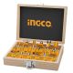 Ingco 12 Pieces Router Bits Set