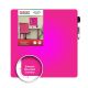PARROT WHITEBOARD TILE MAGNETIC 355X355MM PINK
