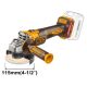 Ingco lithium-ion cordless angle grinder - 20v -115mm -1000w
