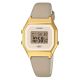 Casio Women Watch Vintage Digital Gold Dial Genuine Leather Band LA680WEGL-5DF