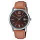 Casio Men's Dress Brown Leather Band Watch MTP-V002L-5B3