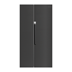 DFF636: Defy 91cm Side by Side Naturelight Dark Inox fridge (Refrigerator)