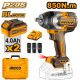 INGCO 20V LITHIUM-ION IMPACT WRENCH - 850NM + (4AH ×2) BATTERIES - ING_CIWLI2085 | Radian Online Zambia