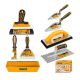 INGCO BRICKLAYING & PLASTERING TOOLS COMBO SET