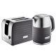 RUSSELL HOBBS GREY SILICONE TOASTER & KETTLE COMBO - RHSILP-8B