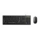 Rapoo Wired Optical Mouse & Spill Resistance Keyboard X120 Pro - BLACK
