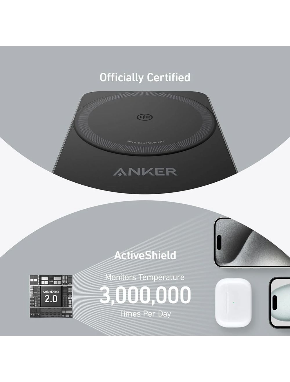 ANKER MAGGO WIRELESS CHARGING STATION (15W, 3-IN-1 PAD) | Radian
