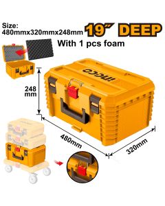 INGCO 17" PLASTIC TOOL BOX