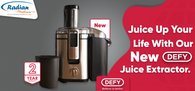 JUICE UP YOUR LIFE WITH OUR NEW DEFY JUICE EXTRACTOR!